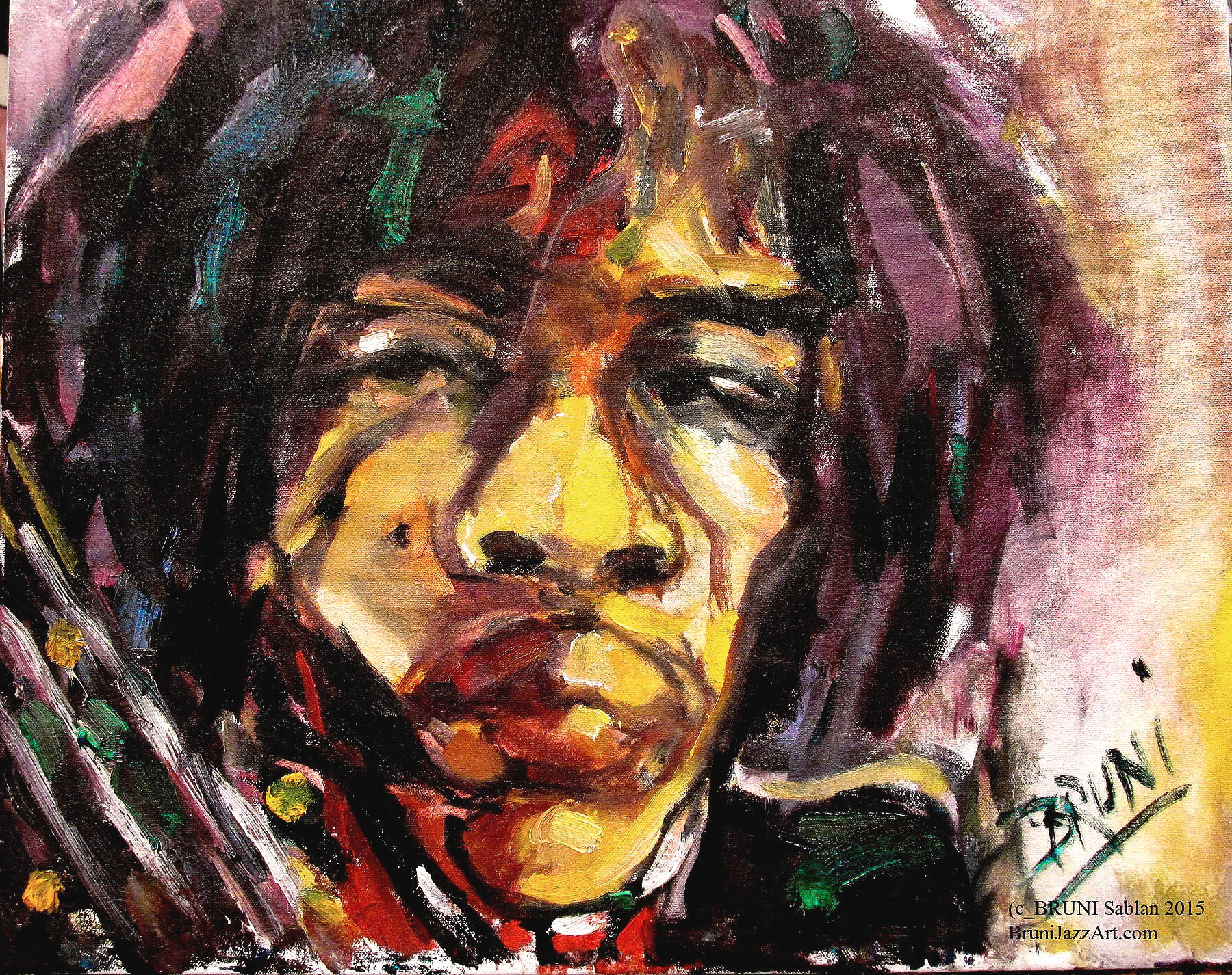 Jimi Hendrix by BRUNI