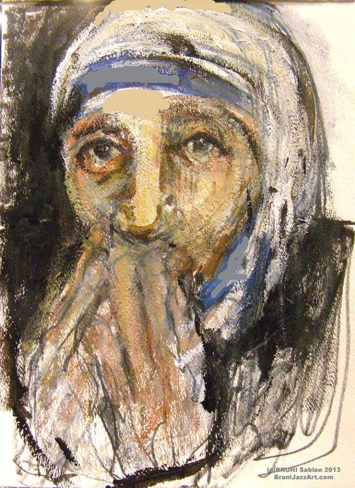 Mother Teresa Painting by BRUNI