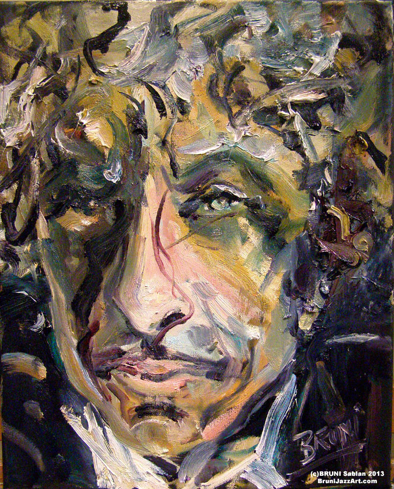 Bob Dylan Painting by BRUNI