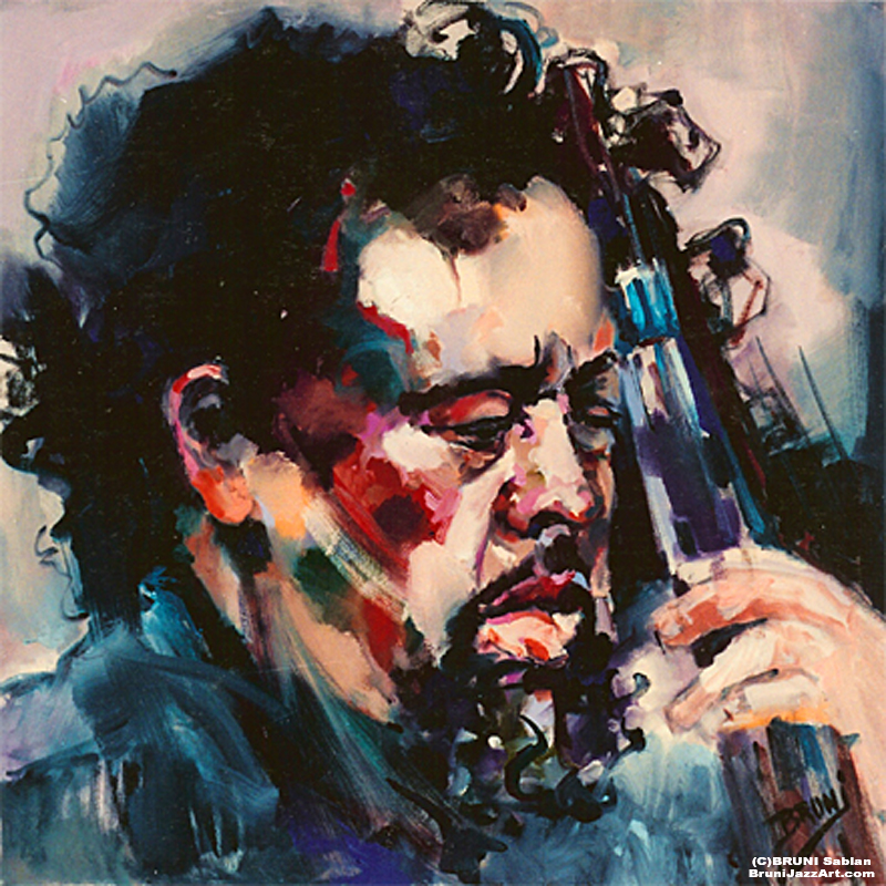 charles mingus painting by bruni