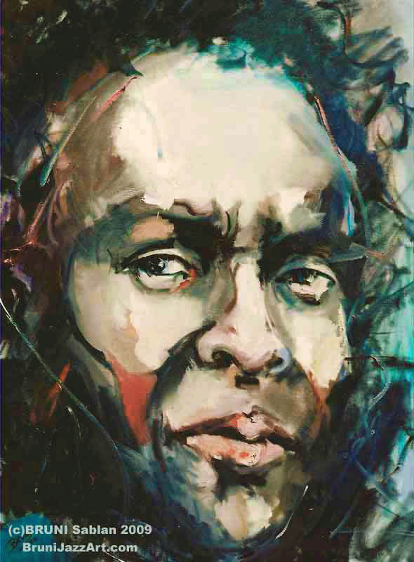 Miles Davis Painting by BRUNI