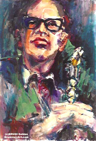 Paul Desmond Painting by BRUNI
