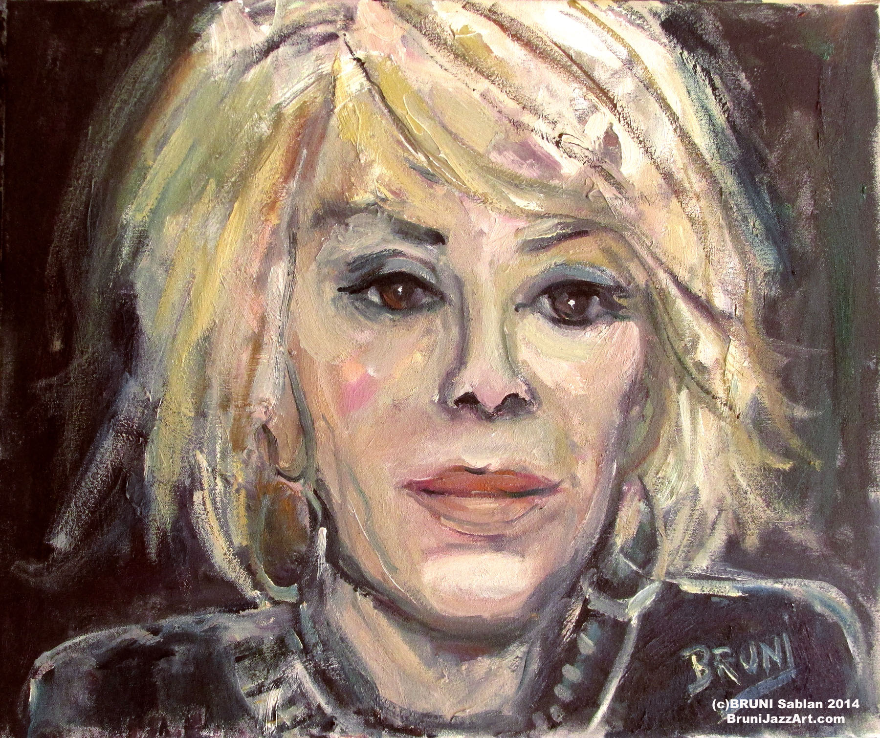 Joan Rivers Painting by BRUNI