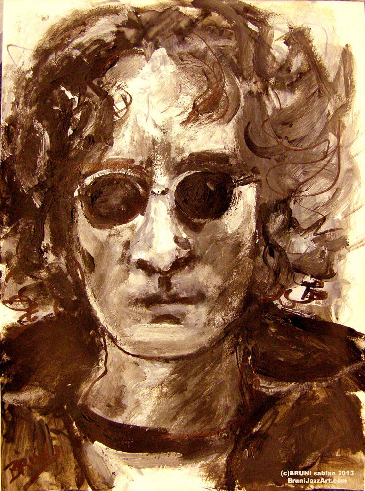 John Lennon Painting by BRUNI