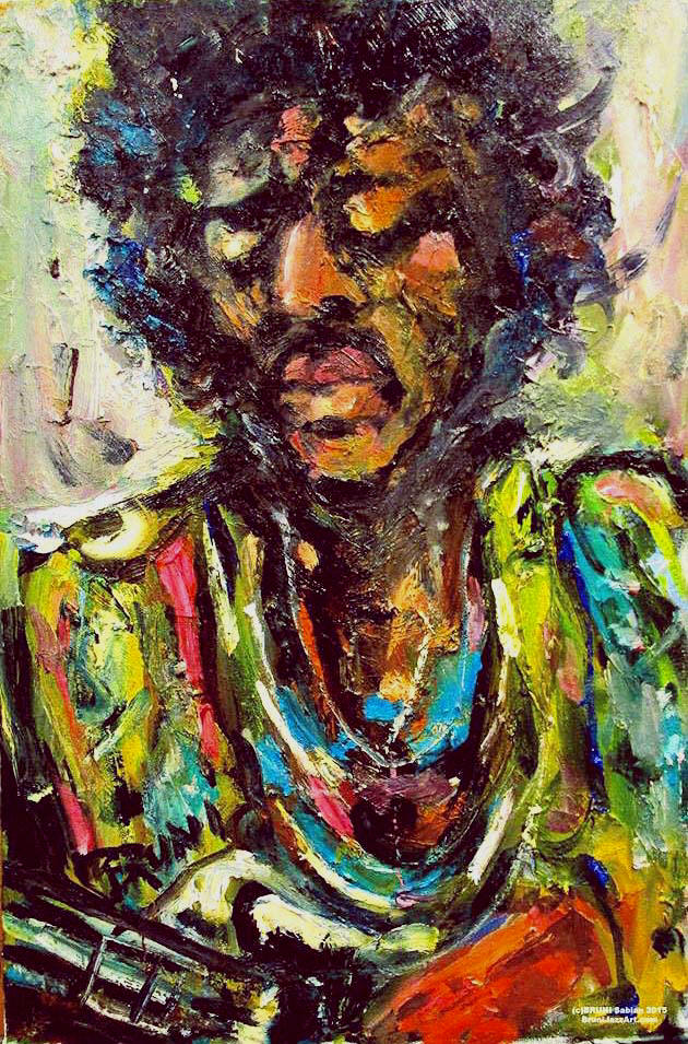 Jimi Hendrix Painting by BRUNI