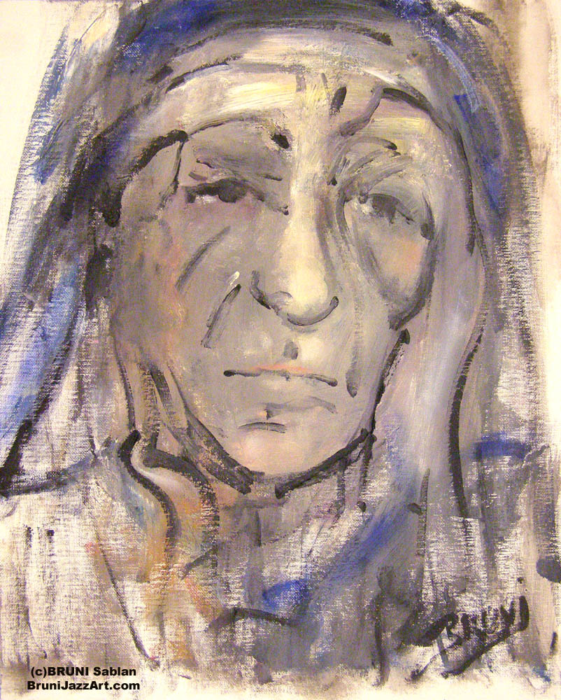 Mother Teresa Painting by BRUNI - Peace