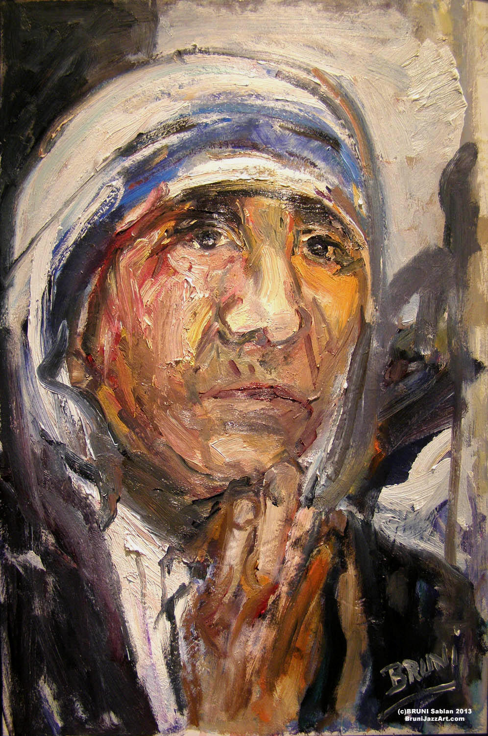 Mother Teresa Painting by BRUNI