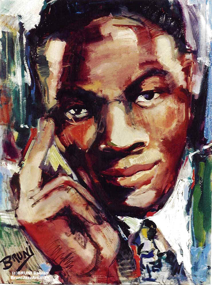 Nat Cole Painting by BRUNI