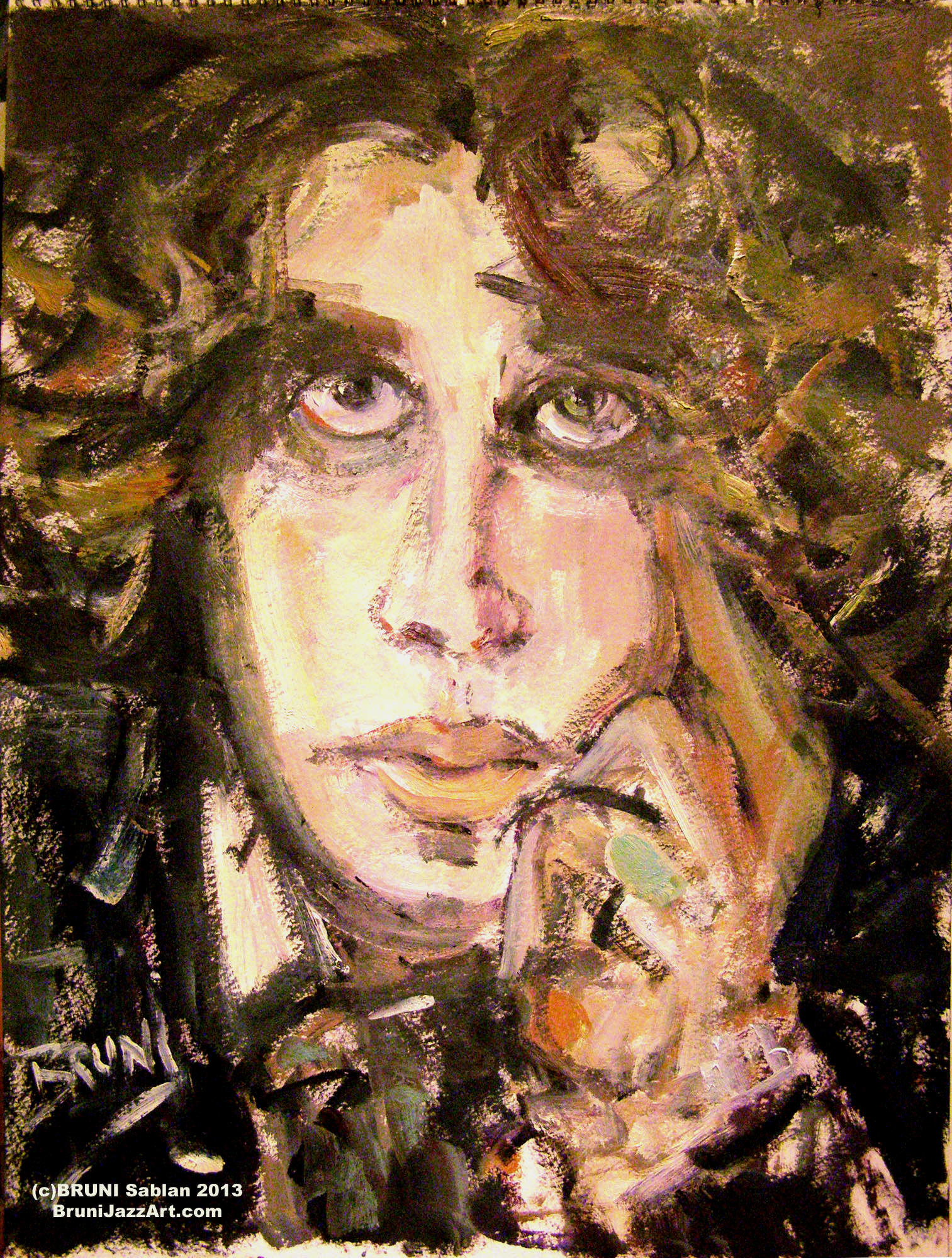 Oscar Wilde Painting by BRUNI
