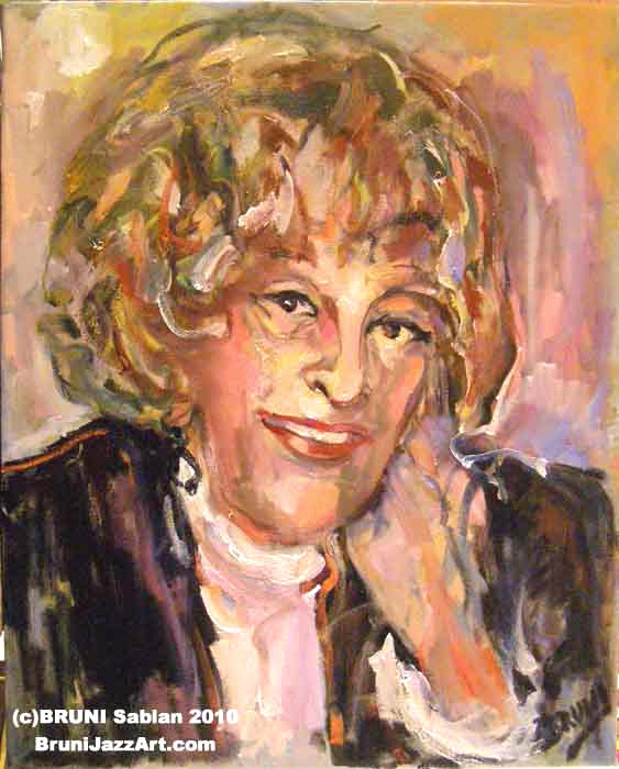 Marian McPartland Painting by BRUNI