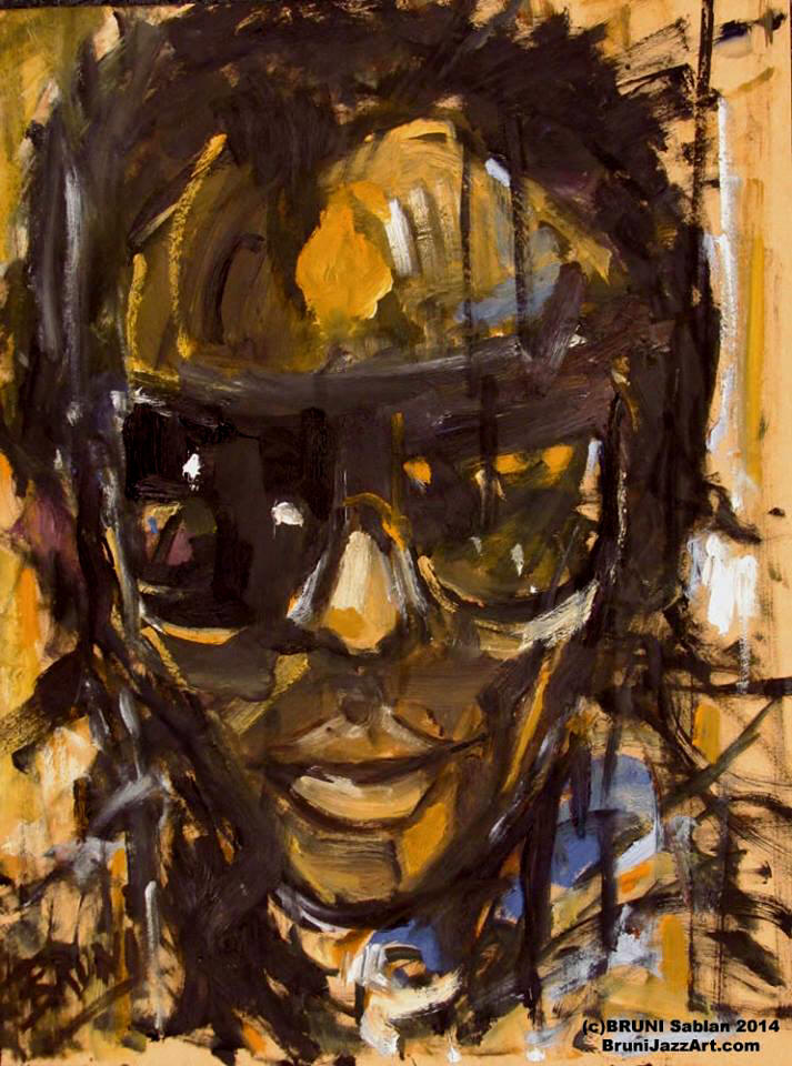 Miles Davis Painting by BRUNI