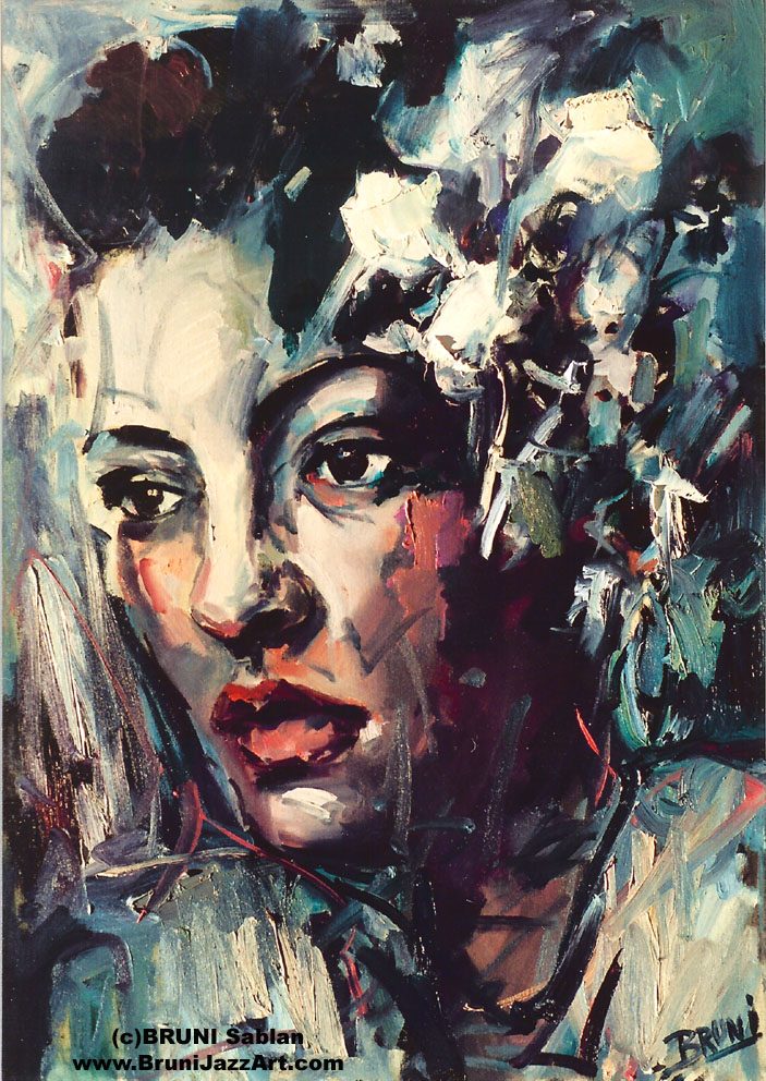 Billie Holiday Artwork by BRUNI