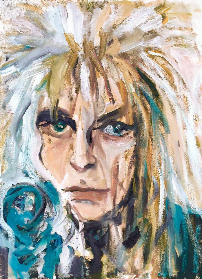 David Bowie Painting by BRUNI