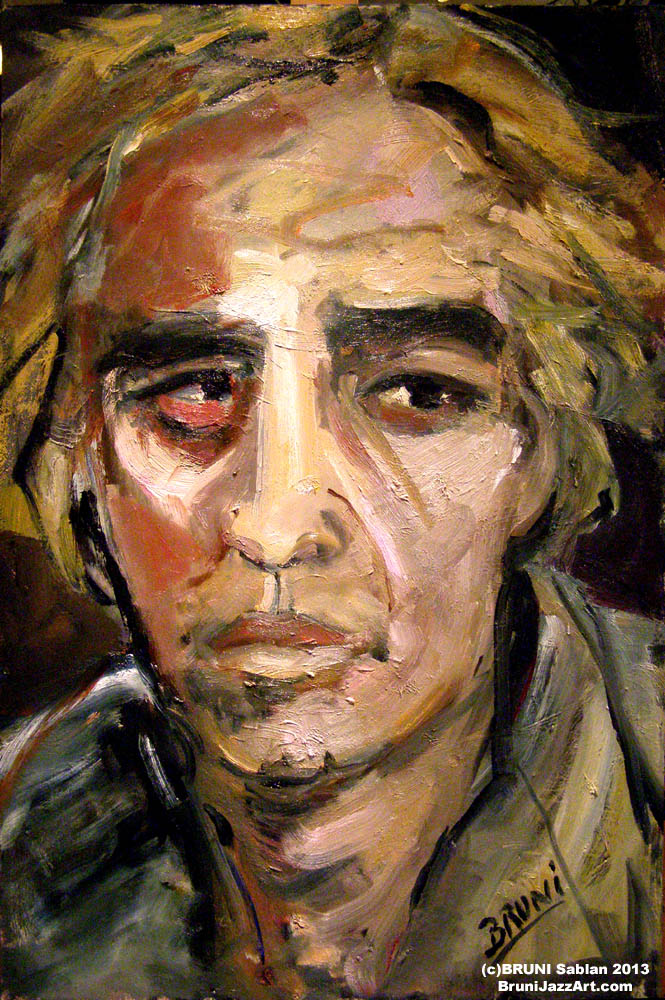 Marlon Brando Painting by BRUNI