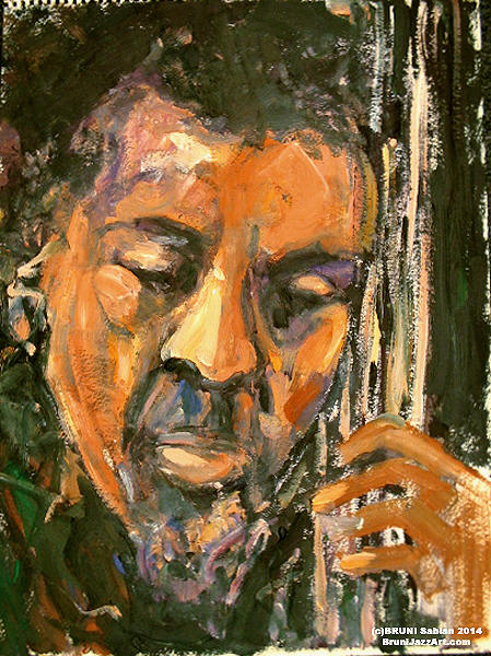 Charles Mingus Painting by BRUNI