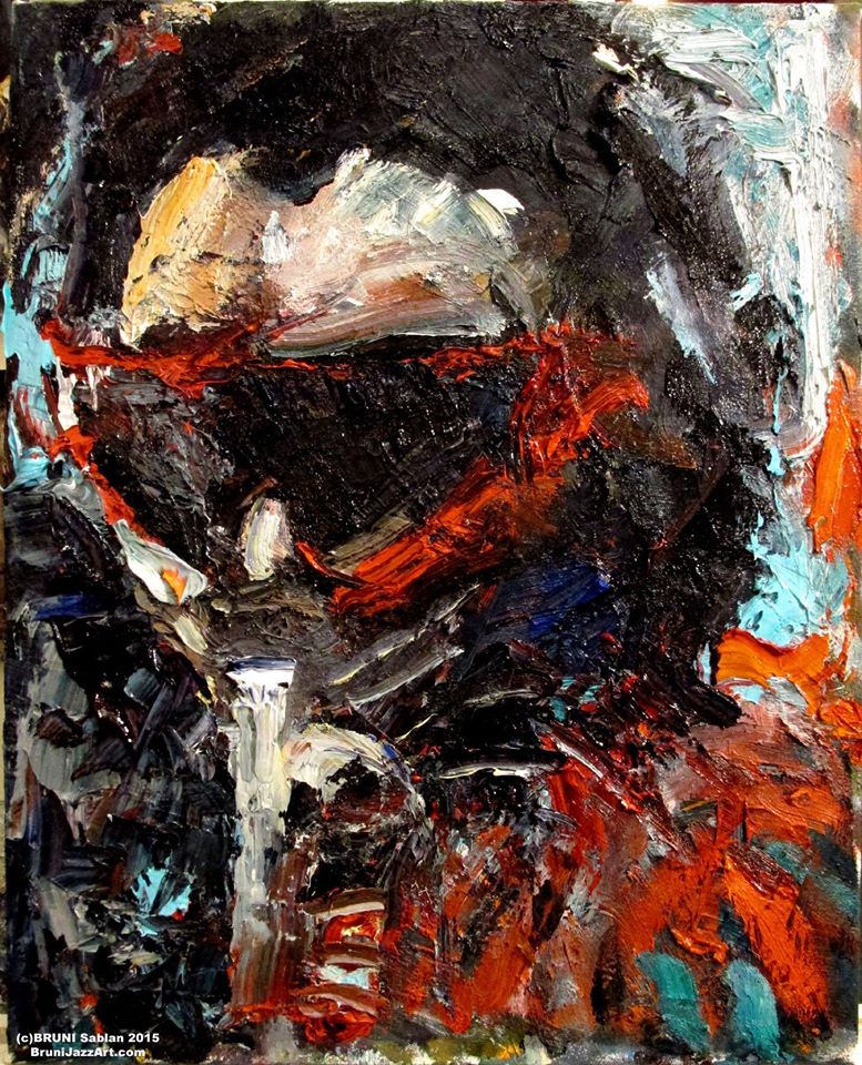 Miles Davis Painting by BRUNI