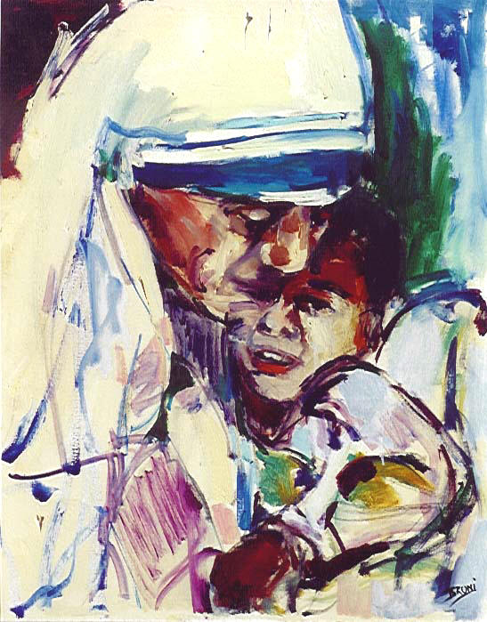 Mother Teresa,588,22x28,mother and child4.JPG (91321 bytes)