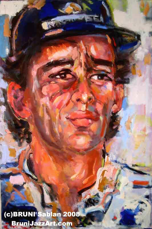 Ayrton Senna Paintings BRUNI Gallery