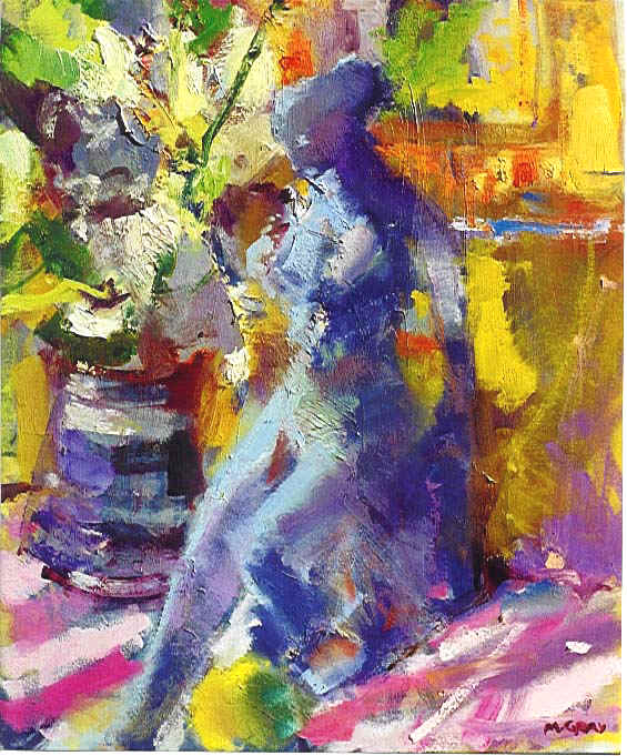 Still Life,Blue figure,20x24.JPG (117189 bytes)