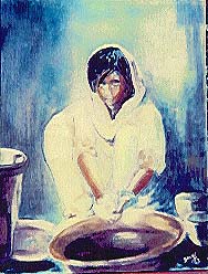 early work,washer woman,white robe.JPG (24088 bytes)